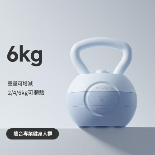 可調節重量注水壺鈴 - 藍色 | 耐摔不漏水 | 可注水配重 | 貼手設計