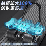 ONETWOFIT ET054601 多功能四輪健腹輪 - 黑色 | 穩定剎車自動回彈 | 人體工程學掌握設計 | 香港行貨