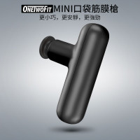 ONETWOFIT ET057901 迷你便攜高頻肌肉按摩槍 - 黑色 | 四檔速度調節 | 收納方便 | 香港行貨