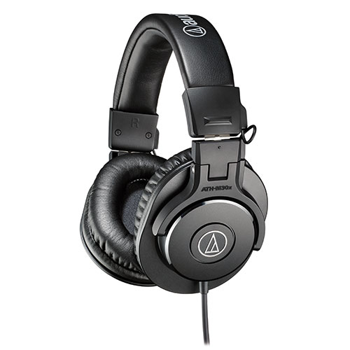 Audio-Technica M30X 高級密封式監聽耳機 - 黑色 | 40mm驅動單元 | 優良中音頻分析力 | 香港行貨
