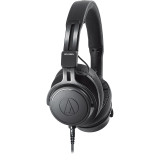 Audio-Technica M60XA 專業監聽耳筒 - 黑色 | 可拆卸式導線 | 45mm CCAW 音圈單元 | 香港行貨