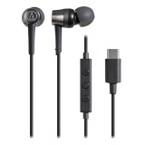 Audio-Technica ATH-CKD3C USB Type-C 入耳式耳機 - 黑色 | 內建麥克風 |「管型」耳機設計 | 香港行貨