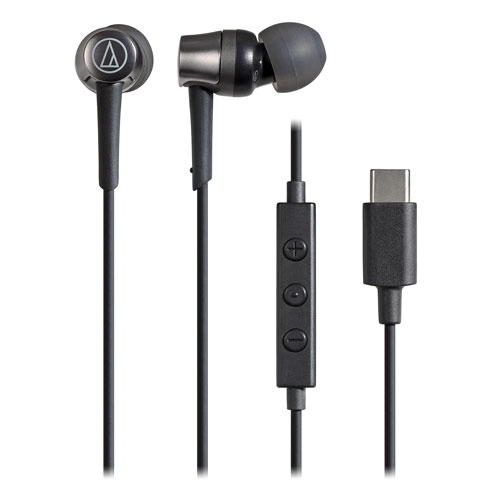 Audio-Technica ATH-CKD3C USB Type-C 入耳式耳機 - 黑色 | 內建麥克風 |「管型」耳機設計 | 香港行貨