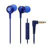 Audio-Technica ATH-CKL202i 入耳式通話耳機 - 藍色 | 靈敏度102dB/mW | 頻率響應5 ~ 24,000 Hz | 香港行貨