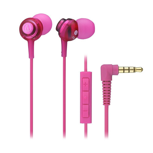Audio-Technica ATH-CKL202i 入耳式通話耳機 - 粉色 | 靈敏度102dB/mW | 頻率響應5 ~ 24,000 Hz | 香港行貨