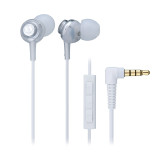 Audio-Technica ATH-CKL202i 入耳式通話耳機 - 白色 | 靈敏度102dB/mW | 頻率響應5 ~ 24,000 Hz | 香港行貨