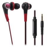 Audio-Technica ATH-CKS770iS 智能手機專用入耳式有線耳機 - 紅色 | Ø13mm雙磁界驅動單元 | 多重變換振膜 | 香港行貨