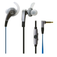 Audio-Technica ATH-CKX9iS 入耳式智能手機通話耳機 - 銀色 | 一按鈕式控制 + 滑動式音量調節 | 香港行貨