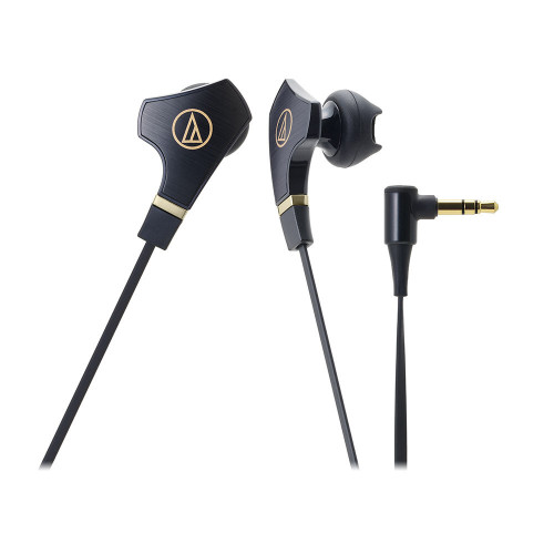Audio-Technica ATH-CHX7 SonicFuel® 混合耳塞式耳機 - 黑色 | 14.3mm大驅動單元 | 扁平防纏繞線纜 | 香港行貨