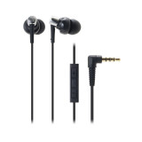 Audio-Technica ATH-CKM300i 附麥克風3.5mm耳機 - 黑色 | 全指向性麥克風 | 104dB 靈敏度 | 香港行貨