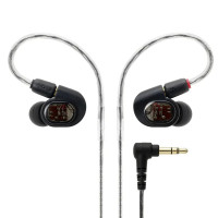 Audio-Technica ATH-E70 專業入耳式監聽耳機 - 黑色 | 平衡電樞式驅動器 | 環形掛耳連接線 | 香港行貨