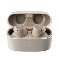 Audio-Technica ATH-CKS30TW+ 真無線耳機 - 雅致米 | 9mm 驅動器聲學優化 | IP55 防水防塵 | 20 小時長續航 | 香港行貨