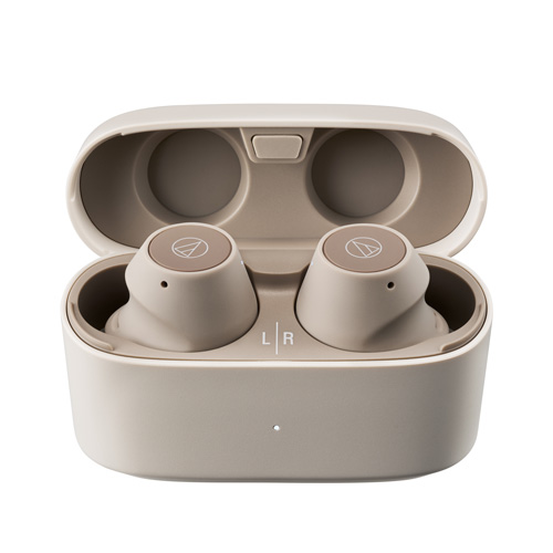 Audio-Technica ATH-CKS30TW+ 真無線耳機 - 雅致米 | 9mm 驅動器聲學優化 | IP55 防水防塵 | 20 小時長續航 | 香港行貨