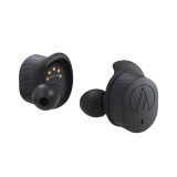 Audio-Technica ATH-SPORT7TW 運動真無線藍牙耳機 - 黑色 | 防汗Comply™ 耳塞 | Ø5.8 mm磁體釹磁鐵 | 香港行貨