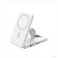 ARGO WT19 5000mAh 便攜折疊式充電座行動電源 - 白色 | 多設備兼容(iPhone、AirPods、Apple Watch等) | 香港行貨