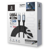 ARGO PQ002 USB4 240W 高速資料傳輸充電線 - 3M | 兼容Thunderbolt 3 | PD 3.1快充協議 | 香港行貨