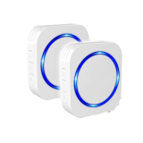 SINCOS QD-688 一鍵兩鐘自發電無線門鈴 - 白色 | 4檔音量 | 傳輸距離最大200米 | 內置閃燈 | 香港行貨
