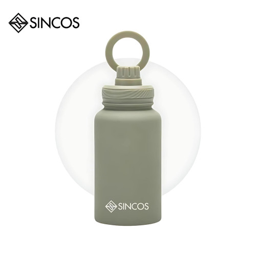 SINCOS SC-MB650 650ml不鏽鋼磁吸運動保溫壺 - 綠色 | 12小時熱度保溫及24小時凍感 | SGS/BPA FREE認證 | 香港行貨