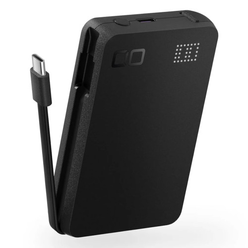 Smartcoby Pro Slim Cable 35W 10000mAh 自帶線行動電源 - 黑色 | 超薄 35W 輸出 | 內置 TypeC 線 | 香港行貨