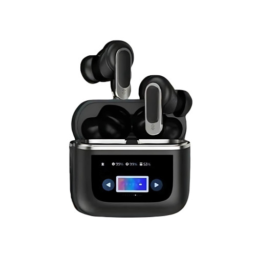 CHILLBUDS CO-20 全彩輕觸式屏幕真無線藍牙耳機 - 黑色 | 可觸控彩 Mon｜六咪通話｜主動降噪 | 香港行貨