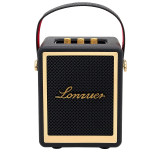 LONZUER Action 5000mAh 木製皮革便攜式藍牙喇叭 - 黑色 | 600mV靈敏度 | 10小時超長續航 | 香港行貨