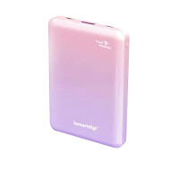 Ismartdigi SQ15 8000mAh 15W 急充超輕薄行動電源 - 粉紫色 | 薄身設計 | 雙向充電 | 香港行貨