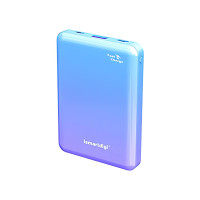 Ismartdigi SQ15 8000mAh 15W 急充超輕薄行動電源 - 藍紫色 | 薄身設計 | 雙向充電 | 香港行貨