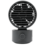 RHYTHM Silky Wind Mini 雙扇葉坐枱風扇 - 灰色 | 雙扇葉集中出風 | 兩段式風速設計 | 香港行貨