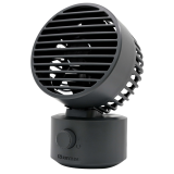 RHYTHM Silky Wind Mini 雙扇葉坐枱風扇 - 灰色 | 雙扇葉集中出風 | 兩段式風速設計 | 香港行貨