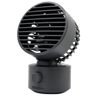 RHYTHM Silky Wind Mini 雙扇葉坐枱風扇 - 灰色 | 雙扇葉集中出風 | 兩段式風速設計 | 香港行貨