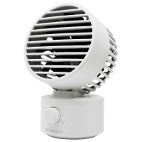 RHYTHM Silky Wind Mini 雙扇葉坐枱風扇 - 白色 | 雙扇葉集中出風 | 兩段式風速設計 | 香港行貨