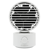 RHYTHM Silky Wind Mini 雙扇葉坐枱風扇 - 白色 | 雙扇葉集中出風 | 兩段式風速設計 | 香港行貨