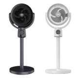 Yachi Smart Wind便攜式智能語音空氣循環風扇 - 黑色 | 高速靜音運行 | 五檔風速調節 | 坐枱坐地兩用 | 香港行貨