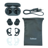 Sabbat X12 Ultra 雲石系列 真無線半入耳式藍牙耳機 - 潑墨黑 | CVC 8.1 語音降噪 | 8個小時連續播放 | 香港行貨