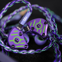 E AUDIO x EVANGELION 可換線組合式三單元發燒級耳機 - 4.4mm頭 | 106dB/mW靈感度 | 20-22khz頻率響應 | 香港行貨