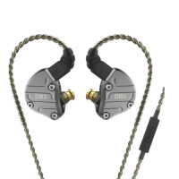 NICEHCK DB3 三單元雙動圈 + 動鐵耳機 - 黑色 | 鋁合金聲學導音嘴 | 3.5mm插頭 | 2Pin可換線 | 香港行貨