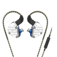 NICEHCK DB3 三單元雙動圈 + 動鐵耳機 - 藍色 | 鋁合金聲學導音嘴 | 3.5mm插頭 | 2Pin可換線 | 香港行貨