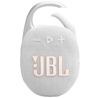 JBLClip 5 可攜式防水藍芽音響 - 白色 | 整合式掛鉤隨處可掛 | Playtime Boost 延長播放時間 | 香港行貨