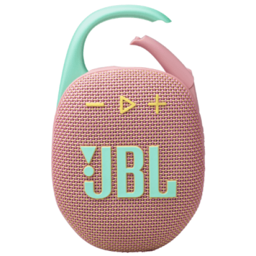 JBLClip 5 可攜式防水藍芽音響 - 粉色 | 整合式掛鉤隨處可掛 | Playtime Boost 延長播放時間 | 香港行貨