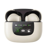 MONSTER XKT20 HIFI音質藍牙耳機 - 米白色 | LED動態智慧螢幕 | 三種模式自由切換 | 香港行貨