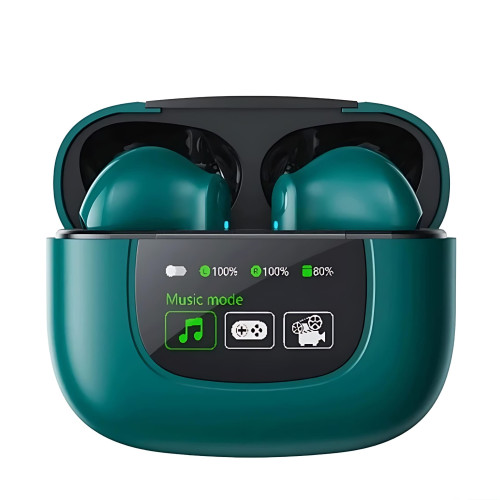 MONSTER XKT20 HIFI音質藍牙耳機 - 綠色 | LED動態智慧螢幕 | 三種模式自由切換 | 香港行貨