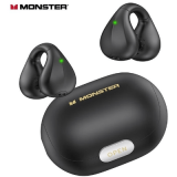 MONSTER Open Ear101 開放式藍芽耳機 - 黑色 | 自然曲線貼合耳朵 | 定向空氣傳導 | 香港行貨