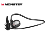 MONSTER Open Ear Lite 空氣傳導藍芽運動耳機 - 黑色 | 輕觸式觸控 | 通話降噪 | 香港行貨