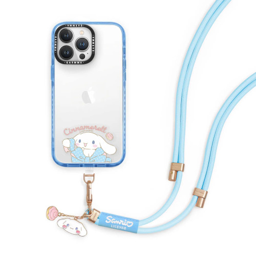 GARMMA 公仔吊飾扣環長背帶(160cm) - 大耳狗 | 自由調整長度 | 超薄夾片設計，充電不卡卡 | 市面手機殼皆通用 | 香港行貨