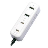 M2K『 夾充 』GaN 65W夾枱迷你快速充電器 - 白色 | 可夾可磁吸 | 多種安全保護 | 2M線長 | 香港行貨