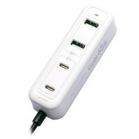 M2K『 夾充 』GaN 65W夾枱迷你快速充電器 - 白色 | 可夾可磁吸 | 多種安全保護 | 2M線長 | 香港行貨