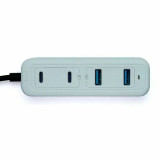 M2K『 夾充 』GaN 65W夾枱迷你快速充電器 - 綠色 | 可夾可磁吸 | 多種安全保護 | 2M線長 | 香港行貨