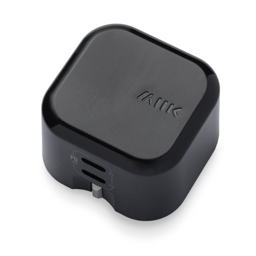 M2K『摺充』摺腳雙TYPE-C GaN45W 迷你快速充電器 - 黑色 | 90°摺腳設計 | GaN充電科技 | 香港行貨