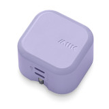 M2K『摺充』摺腳雙TYPE-C GaN45W 迷你快速充電器 - 紫色 | 90°摺腳設計 | GaN充電科技 | 香港行貨