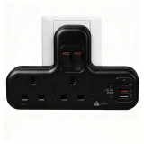 M2K PDQC 30.5w快充版T蘇 - 黑色 | 防雷保護 | PD20W快充 | USB電源開關 | 香港行貨